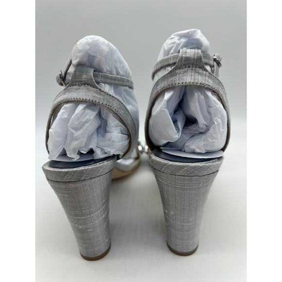 Badgley Mischka Women's Jill Chrystal Embellished Block Heel MP5331 Size 9.5 NIB - Picture 8 of 12